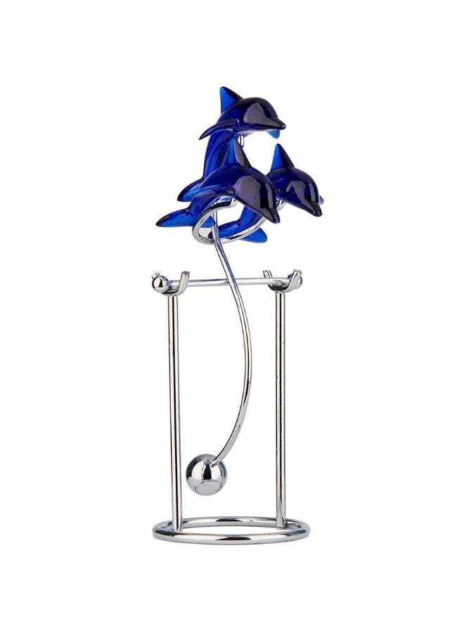 Sunnytech Dolphins Kinetic Art Balancing Decompression Toy Decompressive Science Psychology Home Office Decor Desk Decor Toy WJ124 HL05 Dolphins Toy