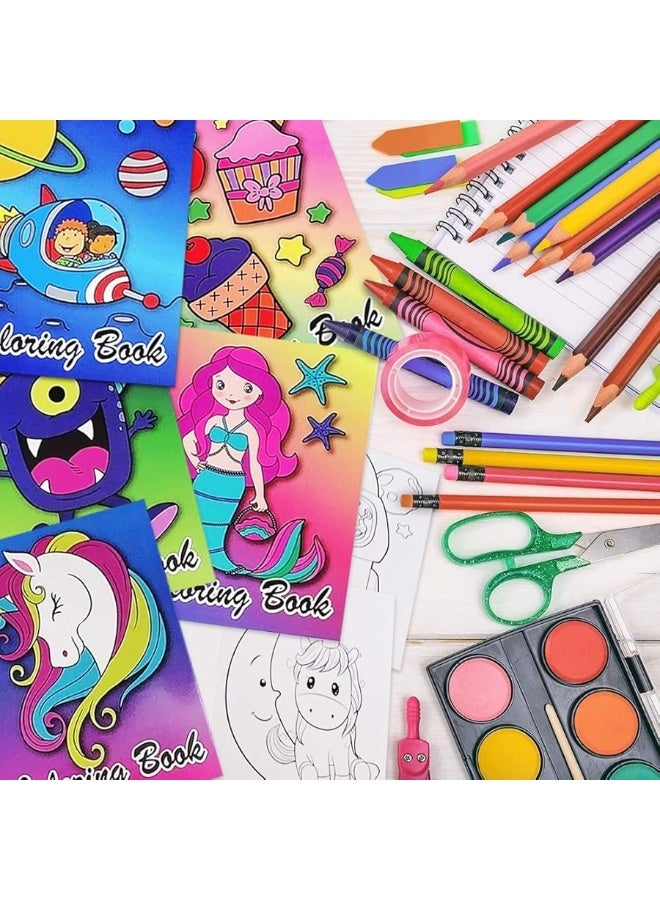 ArtCreativity Assorted Mini Coloring Books - Bulk Pack of 20 Small Color Booklets in 5 Designs - Perfect Party Favors - Educational Art Gifts for Toddlers, Boys and Girls Ages 1, 2, 3, 4, 5, 6, 7, 8