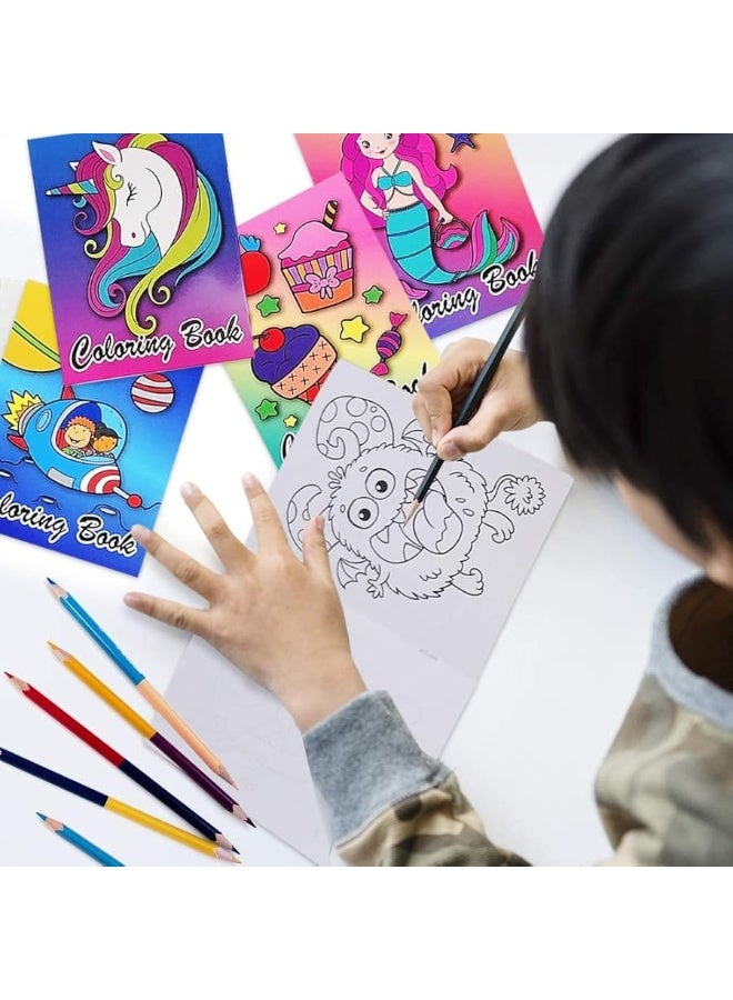 ArtCreativity Assorted Mini Coloring Books - Bulk Pack of 20 Small Color Booklets in 5 Designs - Perfect Party Favors - Educational Art Gifts for Toddlers, Boys and Girls Ages 1, 2, 3, 4, 5, 6, 7, 8
