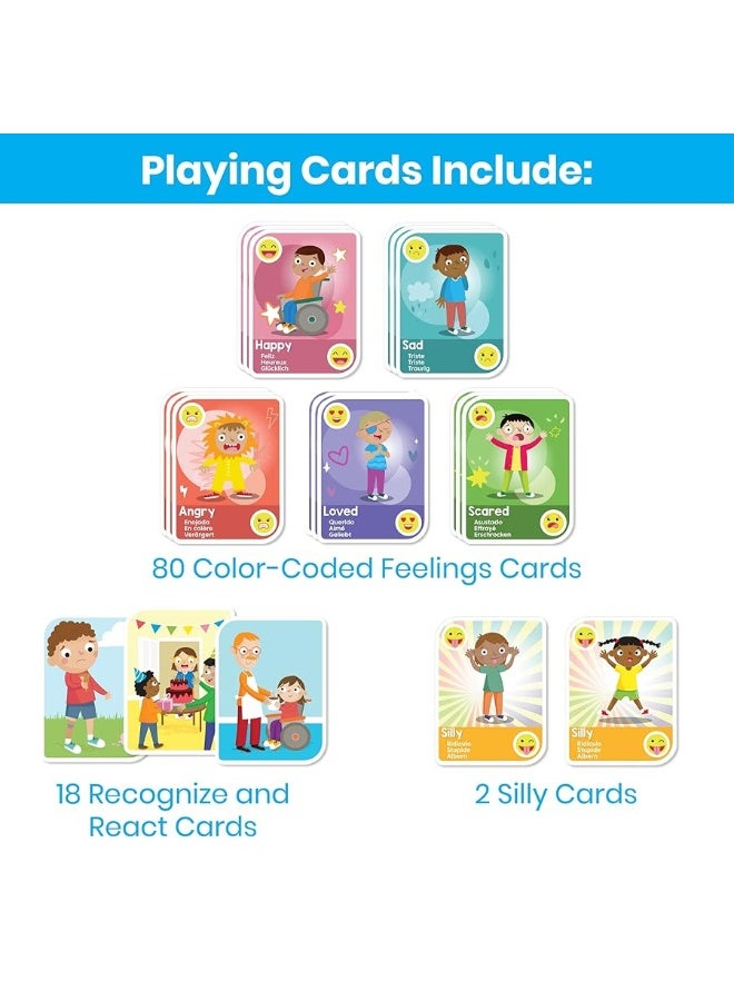 hand2mind Express Your Feelings Playing Cards, Emotions Cards, Flash Cards for Toddlers, Kids Card Games, Play Therapy Toys, Therapy Games, Social Emotional Learning Activities, Social Skills Games