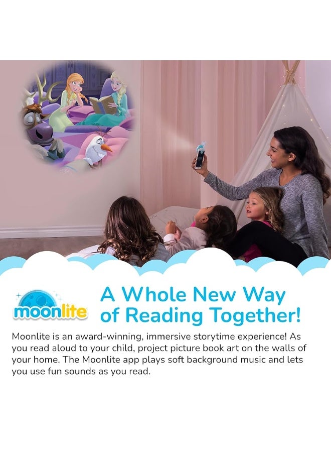 Moonlite Storytime Storybook Reels, 3 Story Set, Disney Frozen Stories, Digital Stories for Projector, Toddler Early Learning Gifts for Kids Ages 1 Year and Up