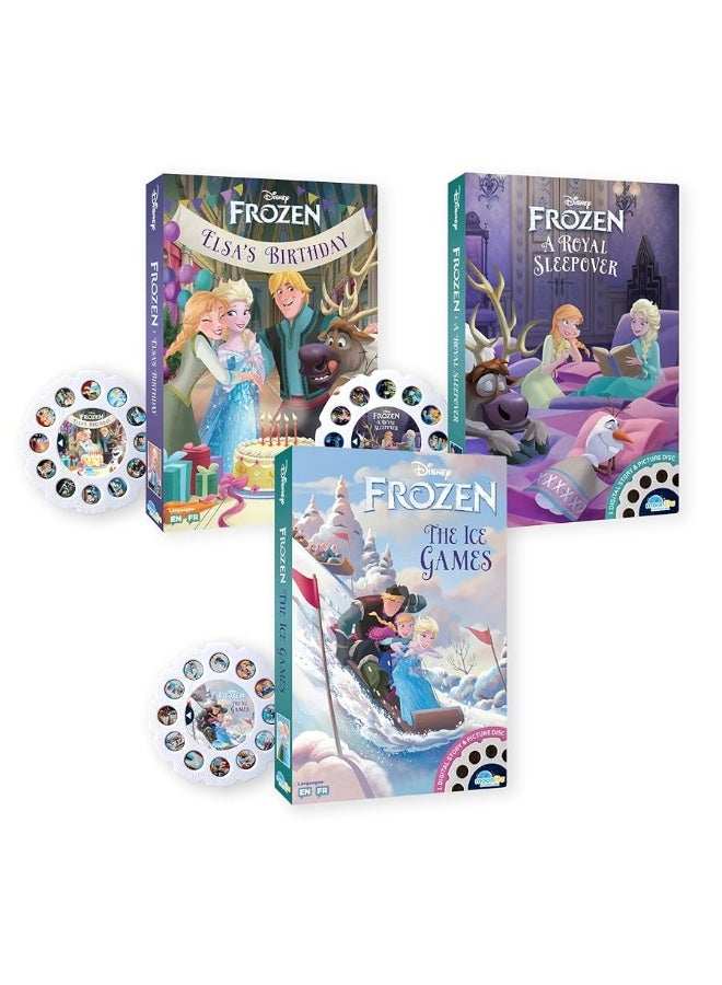 Moonlite Storytime Storybook Reels, 3 Story Set, Disney Frozen Stories, Digital Stories for Projector, Toddler Early Learning Gifts for Kids Ages 1 Year and Up