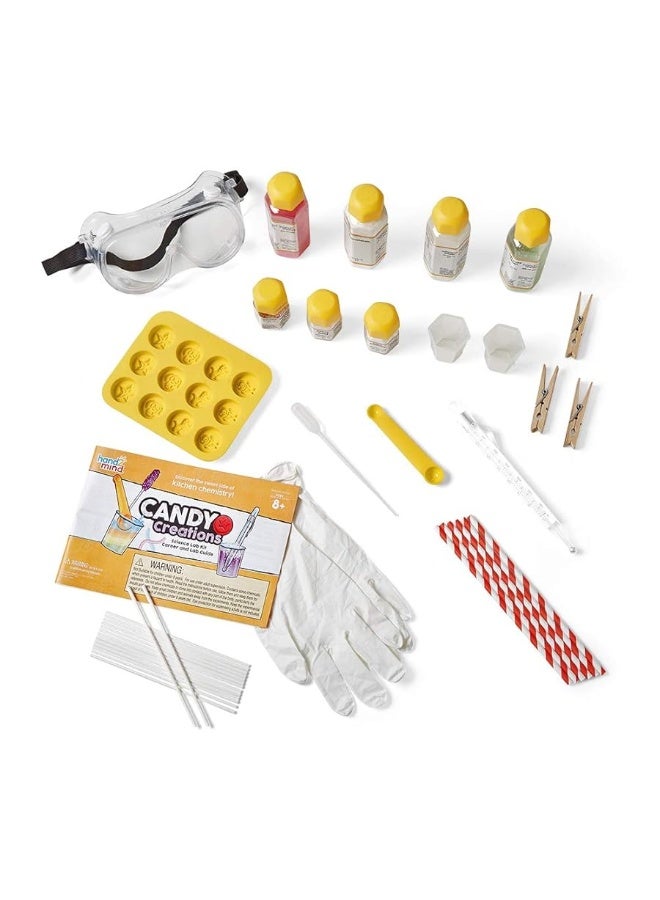 hand2mind Candy Creations Science Lab Kit, Make Lollipops, Gelatin and Candy Molds, Candy Making Kit for Kids, Gummy Bear Maker, Food Science Kit, Homeschool Supplies, 20 Hands-On Activities