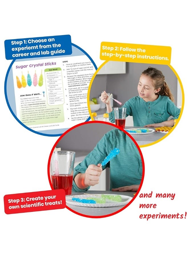 hand2mind Candy Creations Science Lab Kit, Make Lollipops, Gelatin and Candy Molds, Candy Making Kit for Kids, Gummy Bear Maker, Food Science Kit, Homeschool Supplies, 20 Hands-On Activities