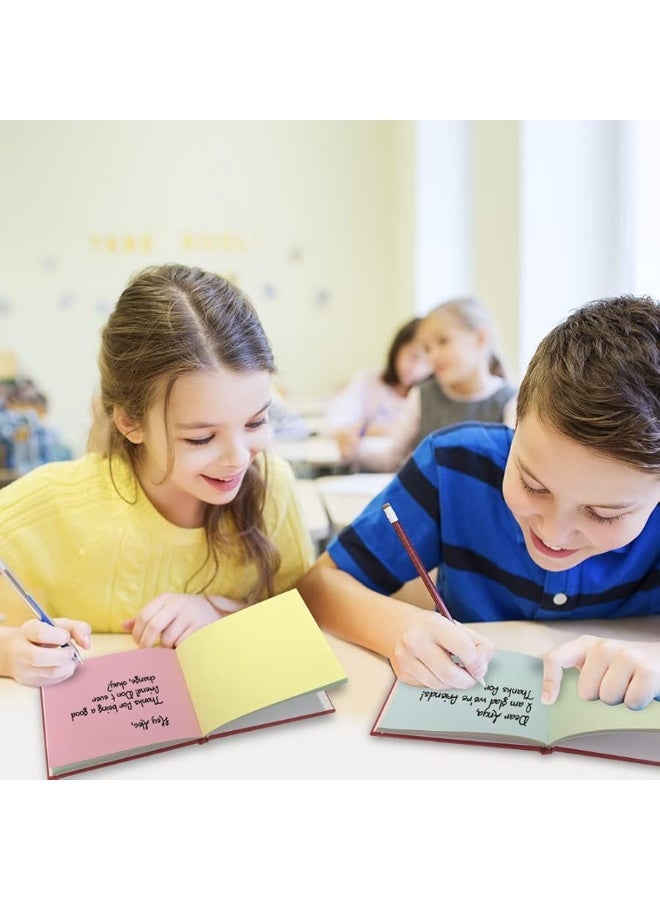 ArtCreativity Autograph Books for Kids, Set of 4, Autograph Booklets with Unruled Colored Pages, Birthday Party Favors and Stationery Prizes for Kids, Collect Signatures and Memories in Style