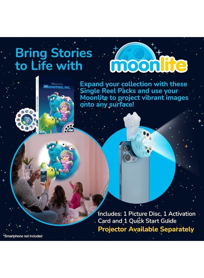 Moonlite Storytime Monsters Inc Storybook Reel, A Magical Way to Read Together, Digital Story for Projector, Fun Sound Effects, Learning Gifts for Kids Ages 1 Year and Up