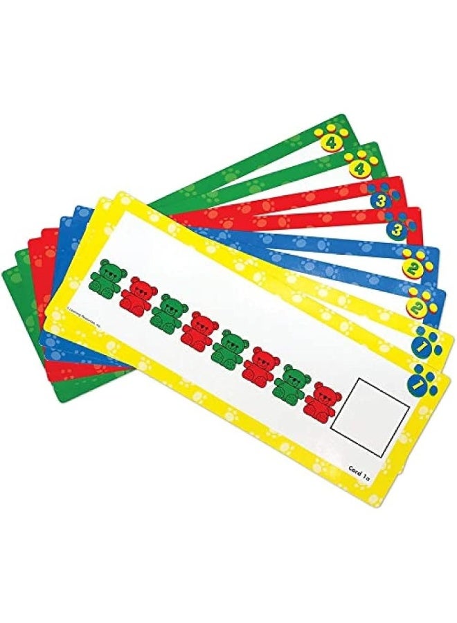 Learning Resources Three Bear Family Pattern Cards, Homeschool, Early Math Skill Learning, Bears Not Included, Ages 3+