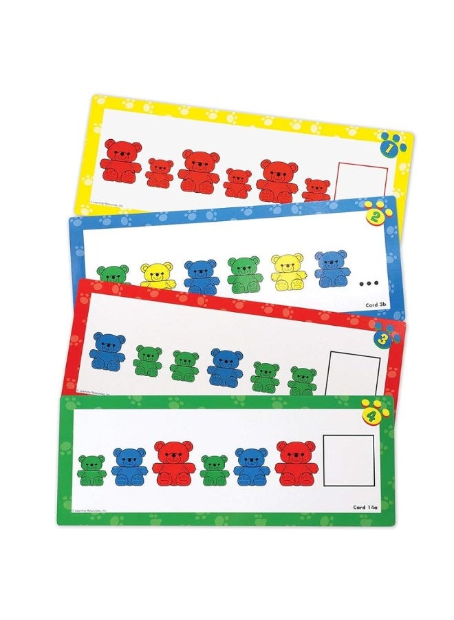 Learning Resources Three Bear Family Pattern Cards, Homeschool, Early Math Skill Learning, Bears Not Included, Ages 3+