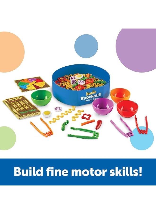 Learning Resources Noodle Knockout Fine Motor GameFine Motor Skills Toys 67 Pieces Ages 4