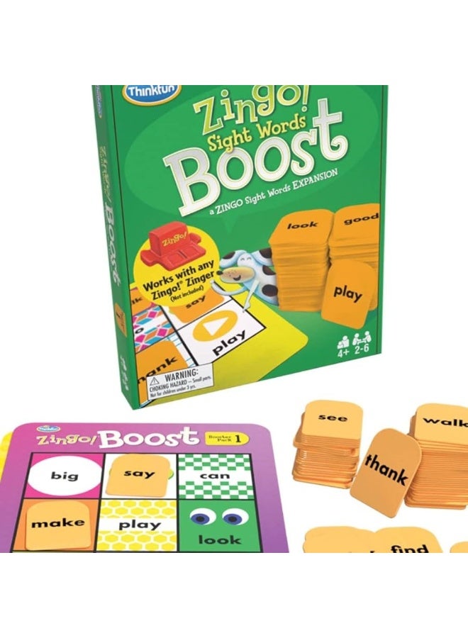 Think Fun Zingo! Sight Words Boost â€“ Expansion Pack for Your Zingo! Game for Ages 4 and Upâ€‹, Multiple (76472)