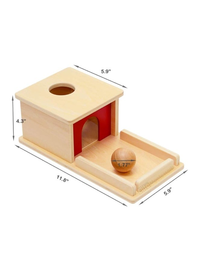 Elite Montessori Object Permanence Box with Tray and Ball
