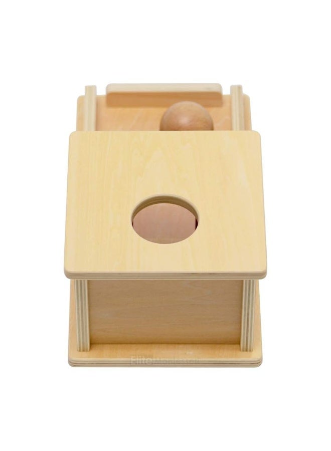 Elite Montessori Object Permanence Box with Tray and Ball