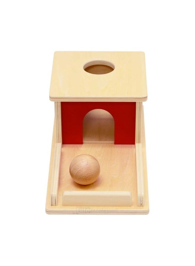 Elite Montessori Object Permanence Box with Tray and Ball