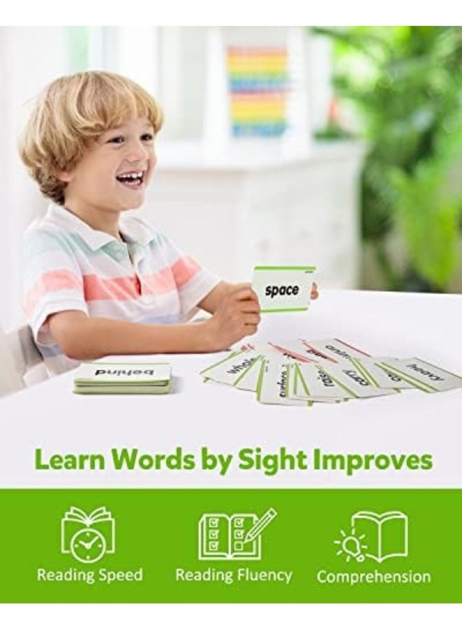 Coogam 520 Sight Words Learning Vocabulary Flash Cards, Dolch Fry High Frequency Sight Word Educational Montessori Toy for Pre-k Kindergarten 1st 2nd 3rd Grade Homeschool