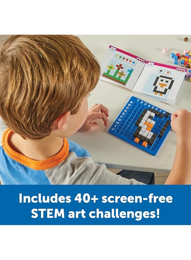 Learning Resources STEM Explorers Pixel Art Challenge 402 Pieces Ages 5 STEM Toys For Kids Coding Basics For Kids STEM Activities For Classroom Medium