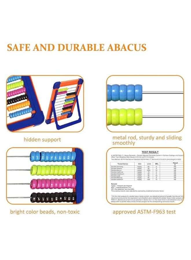 Abacus for Kids Math- Classic Preschool Counting Learning Toys with 100 Beads