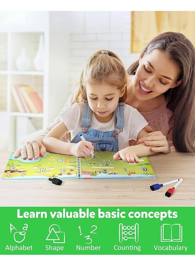 Coogam Pencil Control Tracing Workbook, Learn to Write Alphabet ABC Letters Numbers Handwriting Book Fine Motor Montessori Educational Toy Gift for Preschool Kids