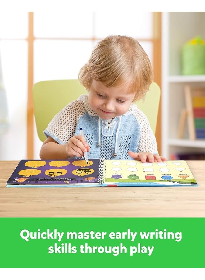 Coogam Pencil Control Tracing Workbook, Learn to Write Alphabet ABC Letters Numbers Handwriting Book Fine Motor Montessori Educational Toy Gift for Preschool Kids