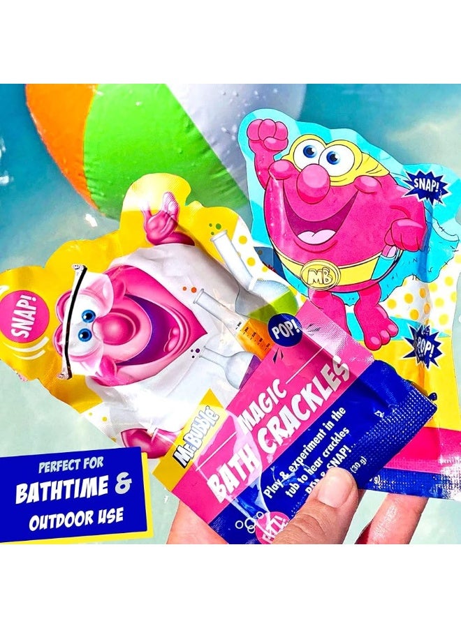 Mr. Bubble Magic [Bath] Crackles - [Fun] to add to Bubble [Bath] to Make [Bath] Time Exciting for Kids with Colorful Pops and Fizzy Snap (12 Packets, 1 oz Each)