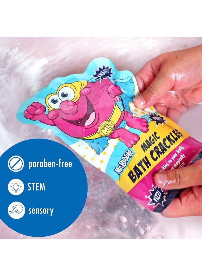 Mr. Bubble Magic [Bath] Crackles - [Fun] to add to Bubble [Bath] to Make [Bath] Time Exciting for Kids with Colorful Pops and Fizzy Snap (12 Packets, 1 oz Each)