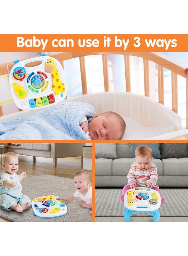 Baby Toys 6 to 12-18 Months Musical Educational Learning Activity Table Center Toys for Toddlers Infants Kids 1 2 3 Year Olds Boys Girls Gifts Size 9.7 x 8.7 x 7.1 Inches