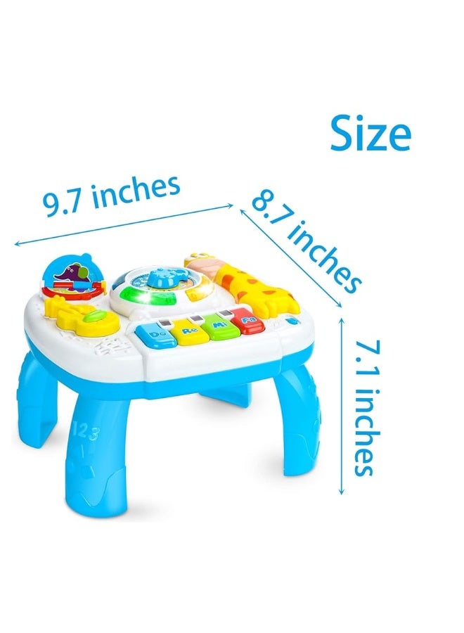 Baby Toys 6 to 12-18 Months Musical Educational Learning Activity Table Center Toys for Toddlers Infants Kids 1 2 3 Year Olds Boys Girls Gifts Size 9.7 x 8.7 x 7.1 Inches