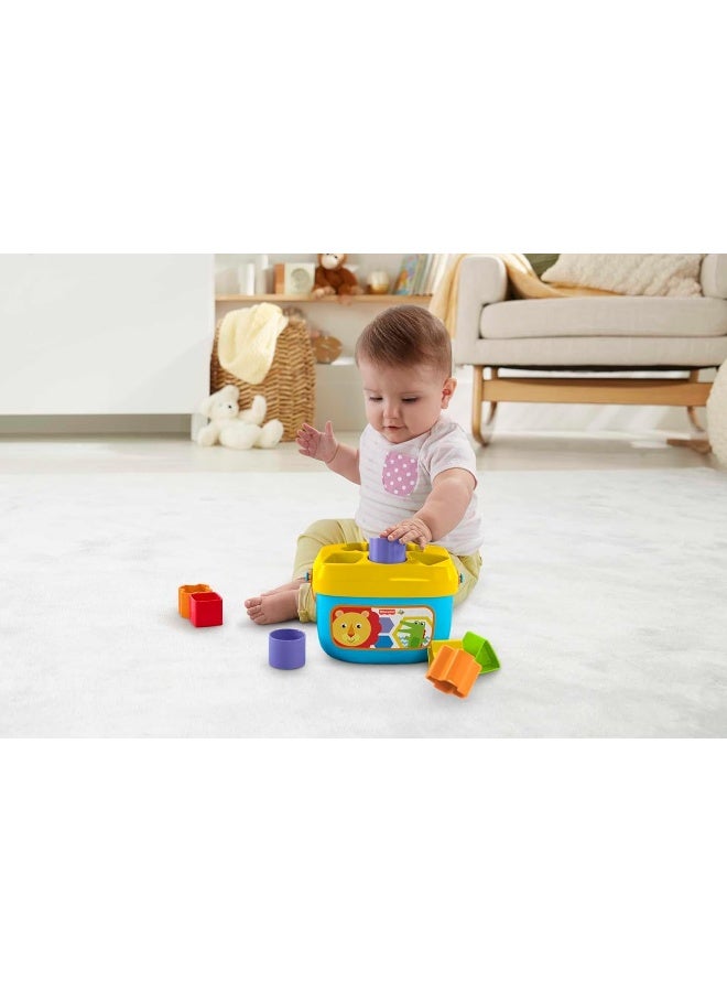 Fisher-Price Stacking Toy Baby's First Blocks Set of 10 Shapes for Sorting Play for Infants Ages 6+ Months