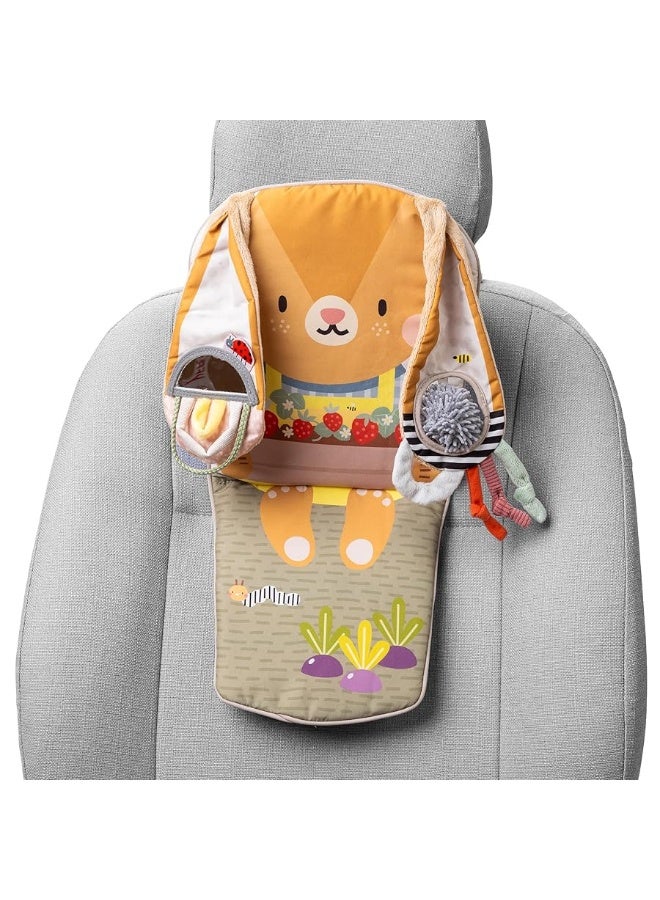 Taf Toys Play & Kick Infant Car Seat Toy for Babies, Newborn Rear-Facing Activity Center with Music, Light, Mirror & Rattling Toys, Promotes Motor Skills Development, 0-18 Months Travel Baby Toy