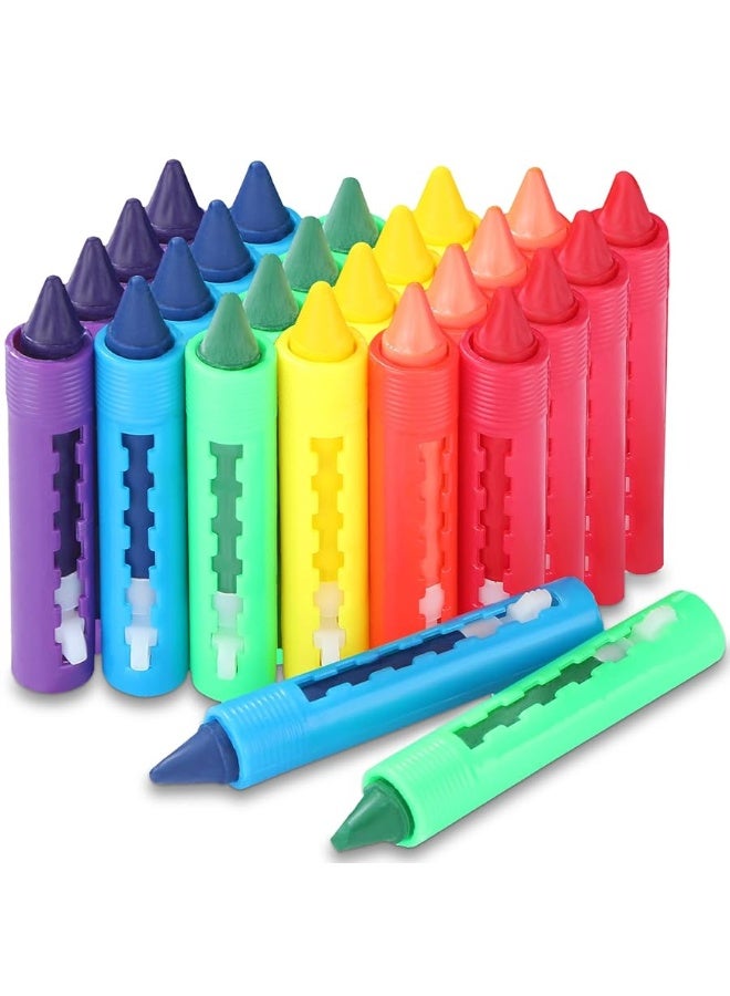 24 Pieces Bathtub Crayons Bath Crayons Washable Easy Clean Bathtime Crayons Colorful Bathtub Markers Toys Shower Crayons Bath Paint for Easter Basket