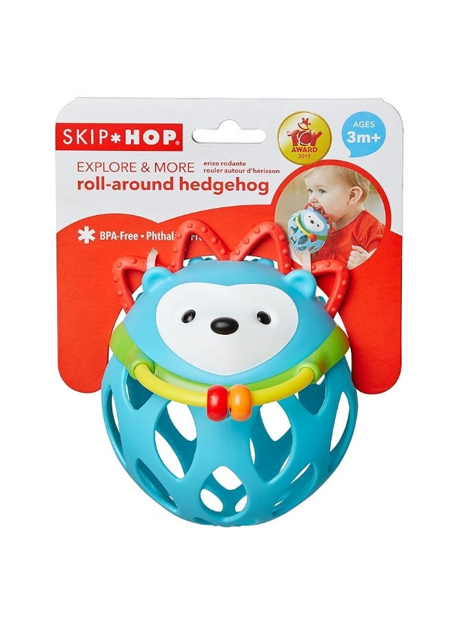 Skip Hop Baby Rattle Toy, Explore and More Roll Around Rattle, Hedgehog