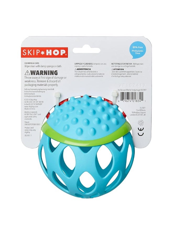 Skip Hop Baby Rattle Toy, Explore and More Roll Around Rattle, Hedgehog