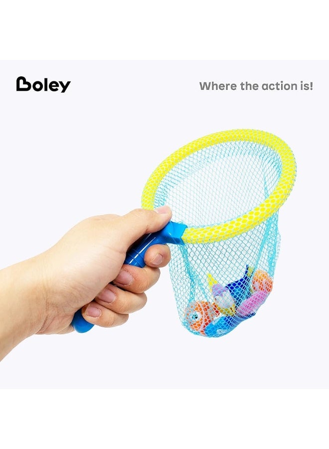 Boley Dive & Grab Fishing Game Set - 14 Pc Sinking Swimming Pool Toys for Kids - Water Games & Bath Toys for Toddlers