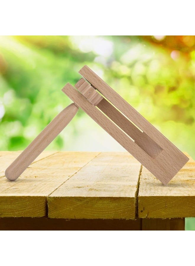Traditional Matraca Toy - Wooden Spinning Rattle Ratchet Noise maker for Games, Parties and Sports