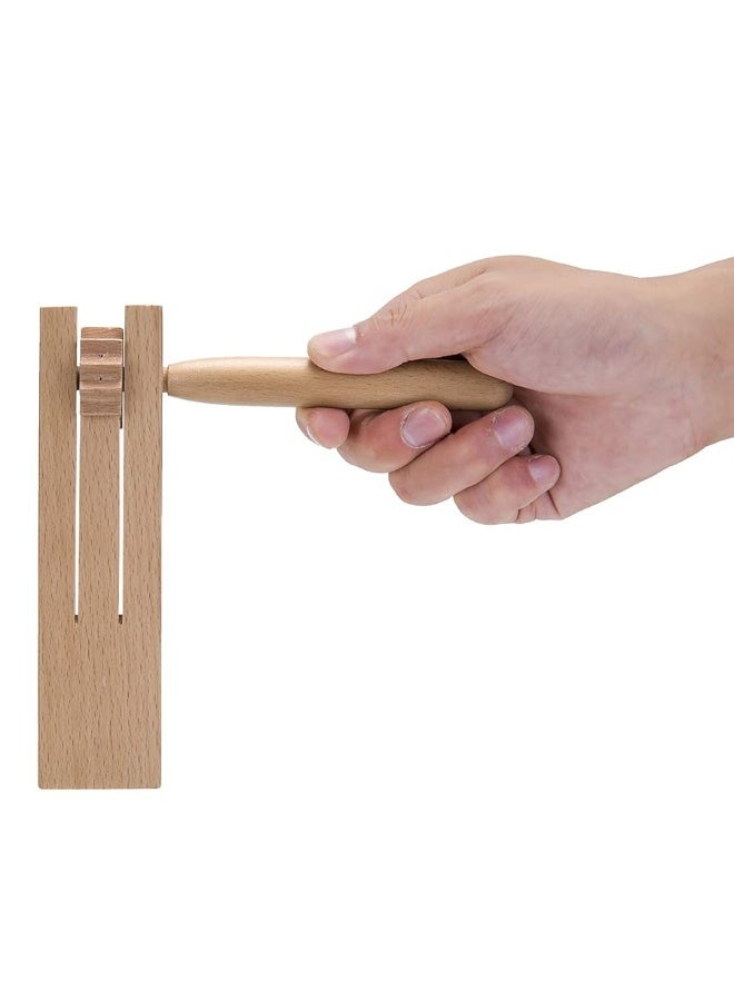 Traditional Matraca Toy - Wooden Spinning Rattle Ratchet Noise maker for Games, Parties and Sports