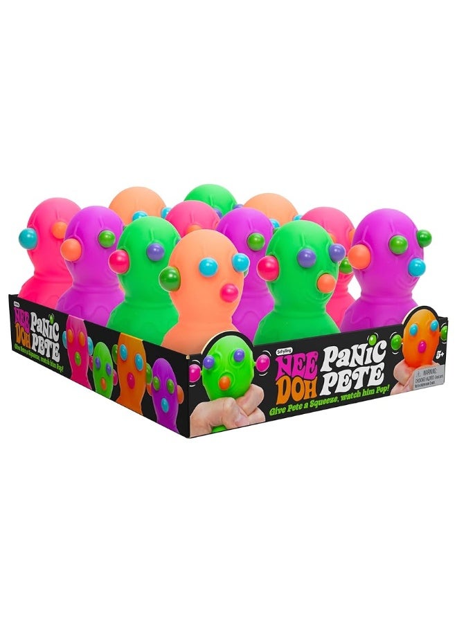 Schylling NeeDoh Panic Pete  Sensory Fidget Toy  Assorted Colors  Ages 3 to Adult Pack of 1