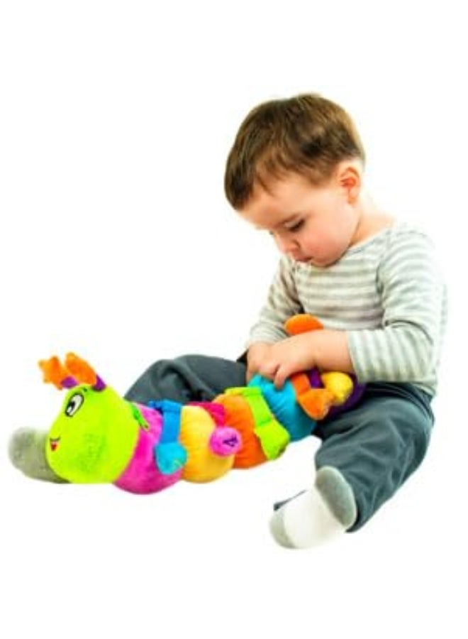Buckle Toys  Bentley Caterpillar  Travel with Toddler Must Have Activity Toy  Fine Motor Skill Development  Counting and Color Recognition Stuffed Animal