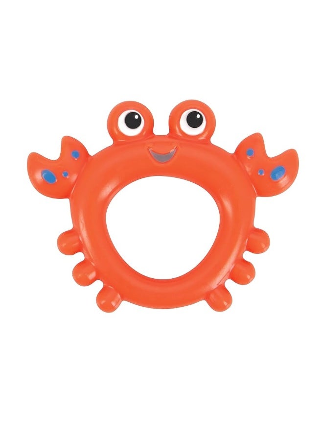 Nuby Starfish Ring Toss Bath Toy, Includes 3 Toss Rings (Crabfish, Tropical Fish and Seahorse)