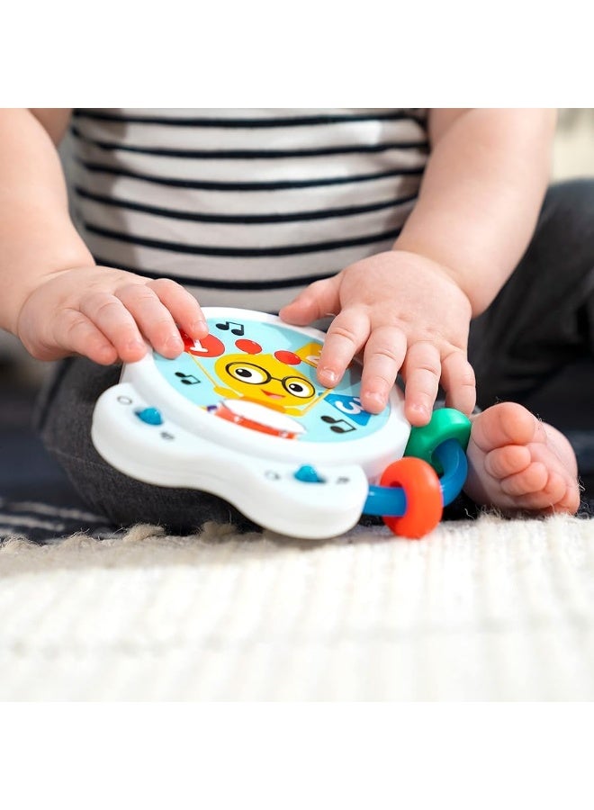 Baby Einstein Tiny Tempo Musical Toy Drum, Ages 3+ Months, Bead Chaser