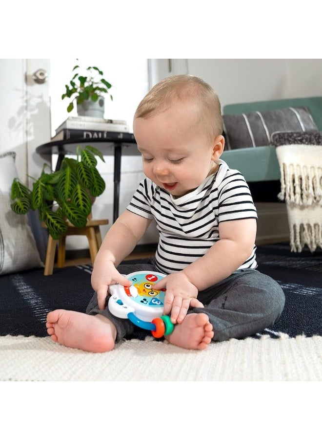 Baby Einstein Tiny Tempo Musical Toy Drum, Ages 3+ Months, Bead Chaser