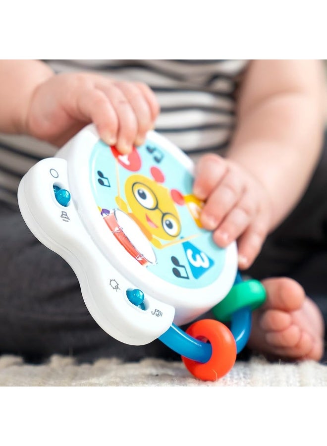 Baby Einstein Tiny Tempo Musical Toy Drum, Ages 3+ Months, Bead Chaser