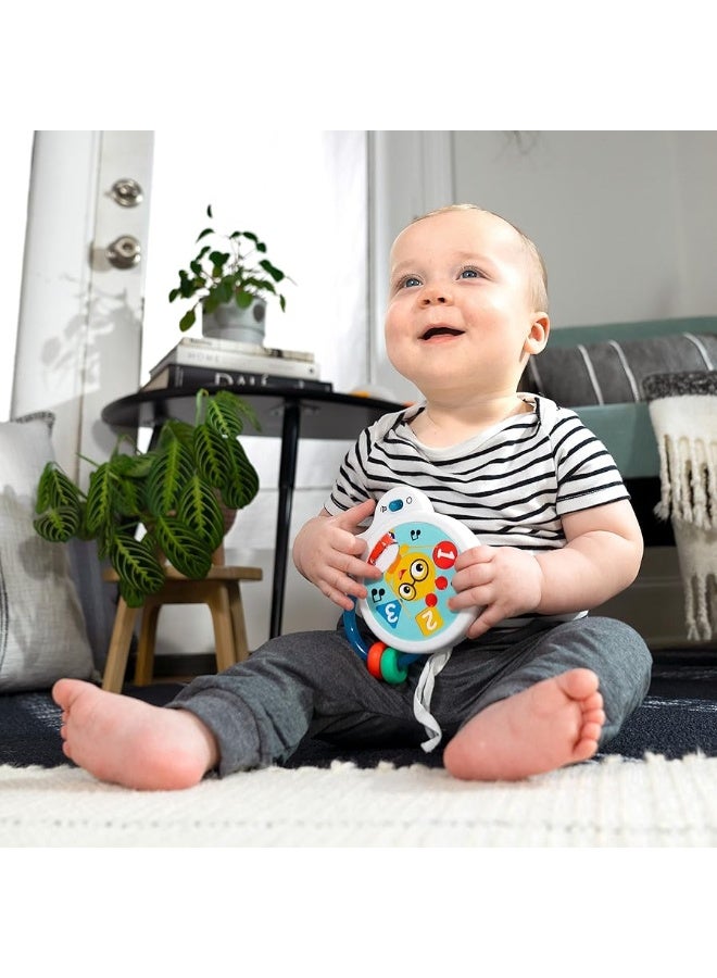 Baby Einstein Tiny Tempo Musical Toy Drum, Ages 3+ Months, Bead Chaser