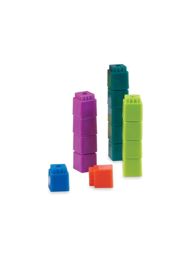 hand2mind Interlocking UniLink Math Linking Cubes, Plastic Cubes, Color Sorting, Connecting Cubes, Math Manipulatives, Counting Cubes for Kids Math, Math Cubes, Counters for Kids Math (Set of 100)