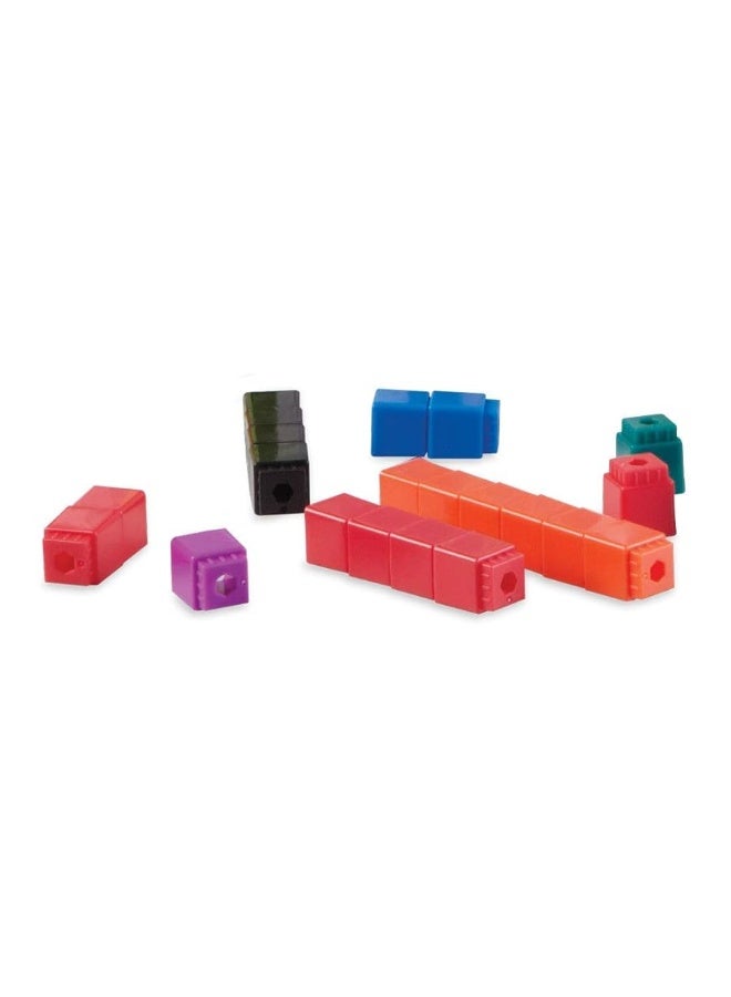 hand2mind Interlocking UniLink Math Linking Cubes, Plastic Cubes, Color Sorting, Connecting Cubes, Math Manipulatives, Counting Cubes for Kids Math, Math Cubes, Counters for Kids Math (Set of 100)