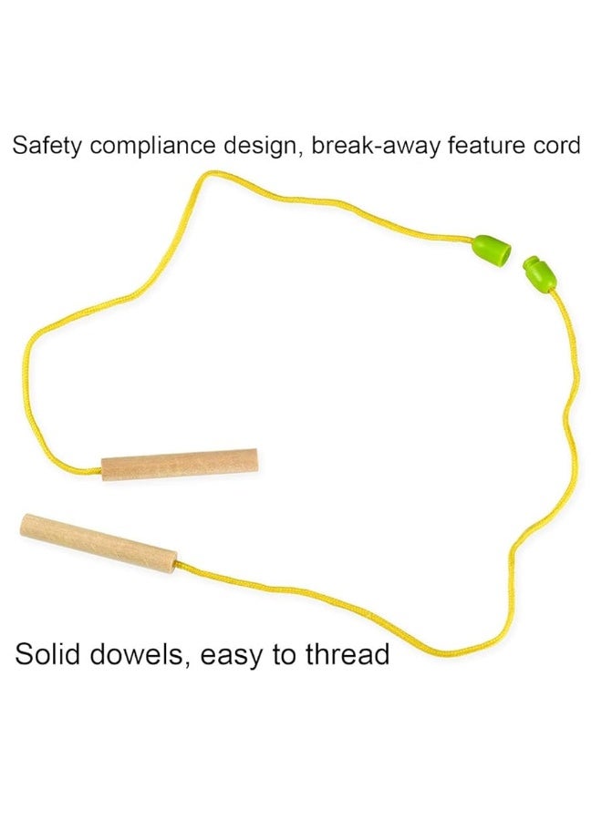 BOHS Caterpillar Lacing Blocks - Threading & Stacking - Toddler Learn Counting, Numbers and Shapes- Baby Kids Fine Motor Skills Toys