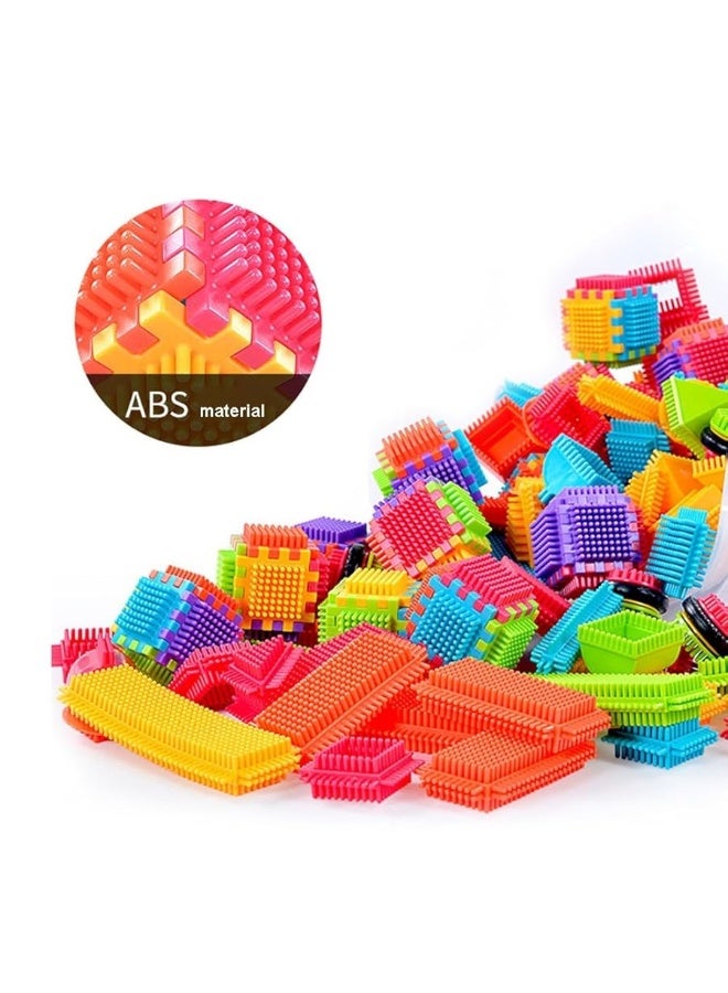 Teytoy 100 Pcs Bristle Shape Building Blocks Toy Set for toddlers Kids