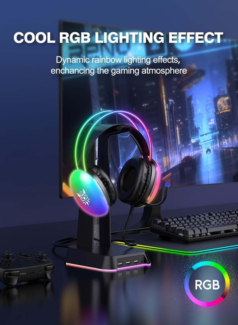 X25 RGB Gaming Headphones – Enhanced Sound Quality & Adjustable RGB Lighting for PC and Gaming