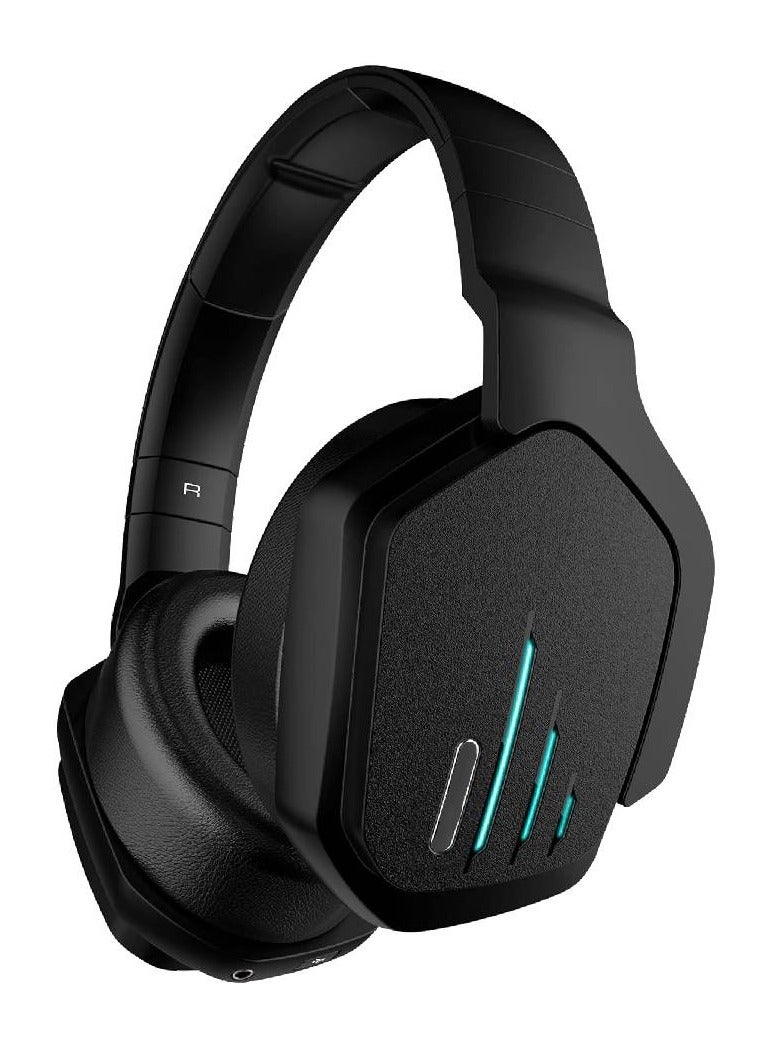 B60 Wireless Bluetooth Gaming Headset Over-Ear Headphones Compatible with Dolby Atmos Detachable Microphone,18h Battery