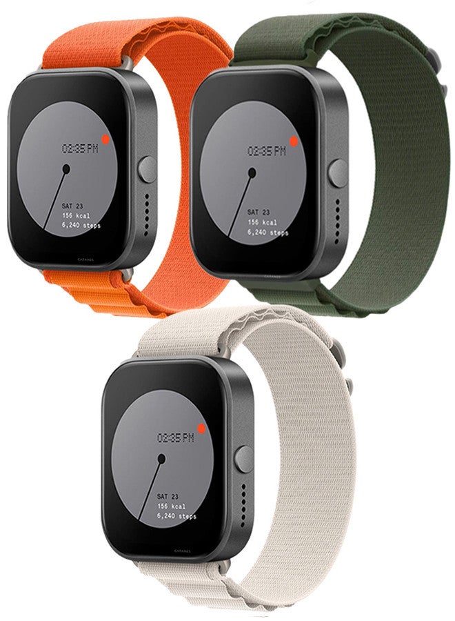 ( for Nothing Watch Pro 22mm ) 3 Pack, Alpine Sport Strap Rugged Nylon Replacement Wristband for Men Women