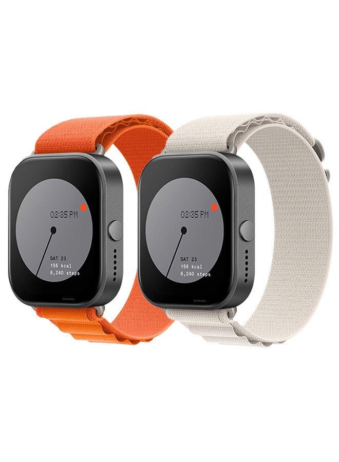 ( for Nothing Watch Pro 22mm ) 2 Pack, Alpine Sport Strap Rugged Nylon Replacement Wristband for Men Women
