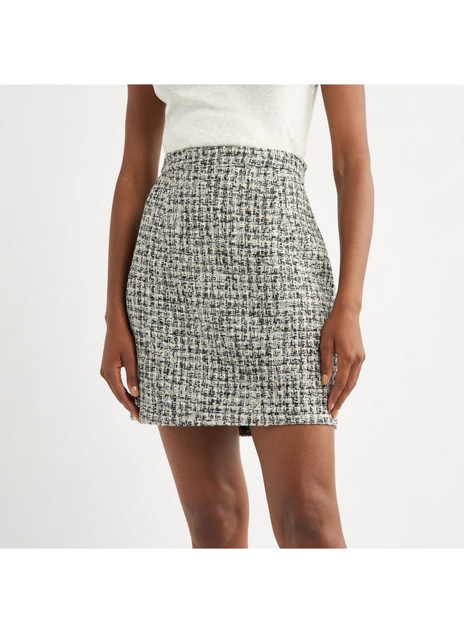 Textured Mini Skirt